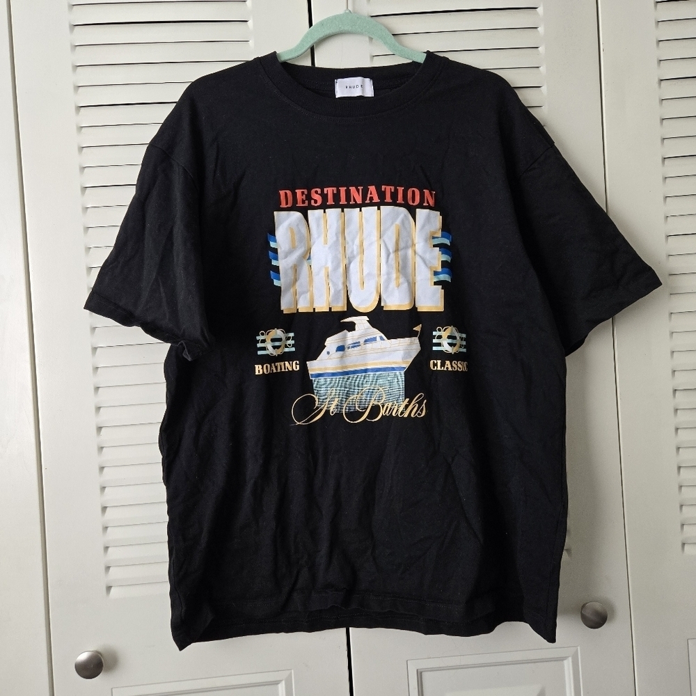 Rhude Men's Shirt St Barths Print Size XL #195